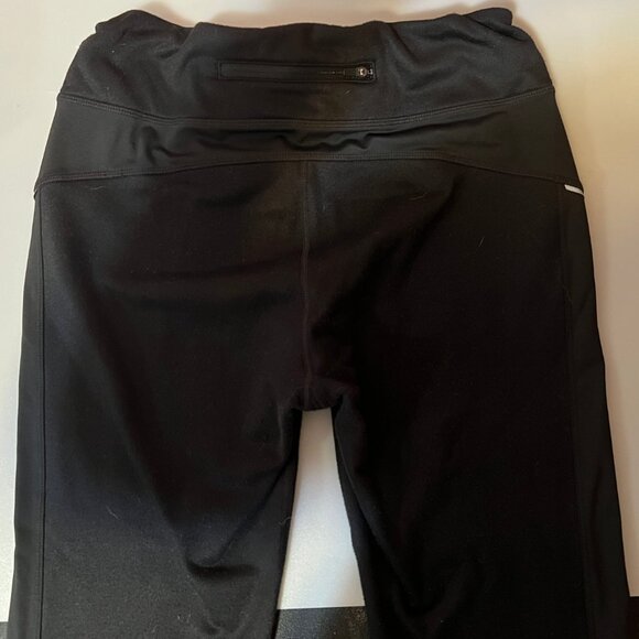 Athleta Black Fleece Leggings, Large Ankle Length - Picture 4 of 5